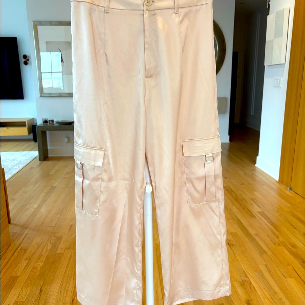 Primark Beige Buttoned Trousers